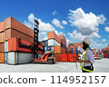 Foreman Woman control loading Containers box 114952157