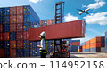 Foreman Woman control loading Containers box 114952158