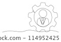 Experience One line drawing on white background 114952425