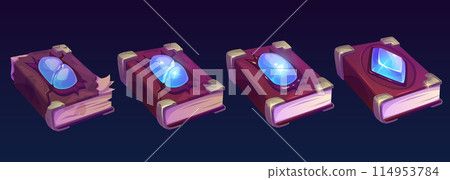 Ancient spell books set Ancient spell books set 114953784
