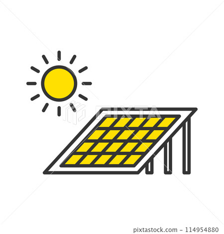 Solar power generation system using solar panels 114954880