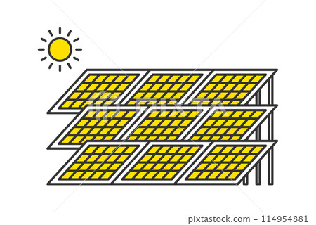 大型太陽能電廠太陽能板 大型太陽能電廠太陽能板 114954881