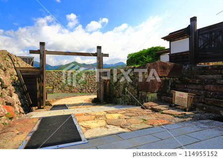 [Hyogo Prefecture] Tamba Sasayama Castle's iron gate ruins in fine weather 114955152