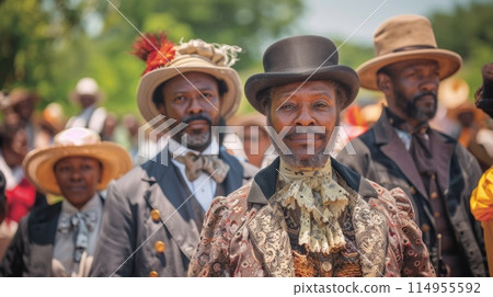 Juneteenth. Black power, black history month concept. 114955592