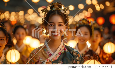 Chuseok Festival in Korea 114955621