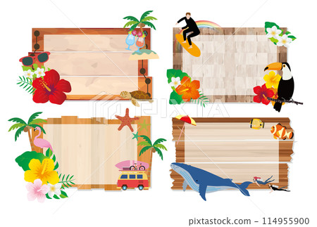 熱帶度假旅行框架 114955900