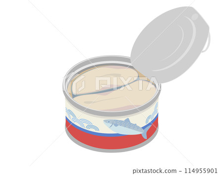 一罐煮鯖魚的插圖 一罐煮鯖魚的插圖 114955901
