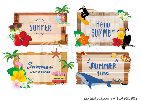 熱帶度假旅行框架 114955902