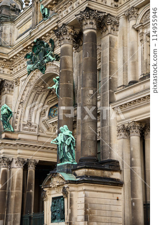 Famous landmark Berliner Dom in Berlin located on Museum Island, Germany 114955946