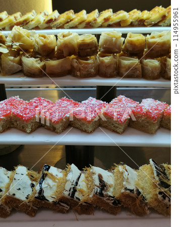 Egypt desserts as nice food background Egypt desserts as nice food background 114955961