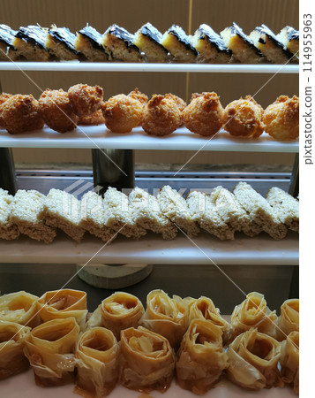 Egypt desserts as nice food background Egypt desserts as nice food background 114955963