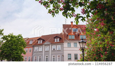 spring travel to Europe. beautiful old German cities 114956287