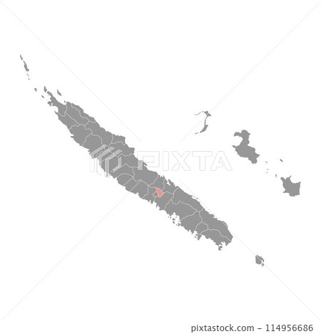 Sarramea commune map, administrative division of New Caledonia. Vector illustration. Sarramea commune map, administrative division of New Caledonia. Vector illustration. 114956686