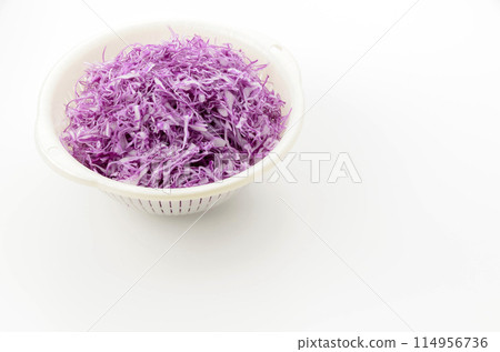 切碎的紫甘藍 114956736