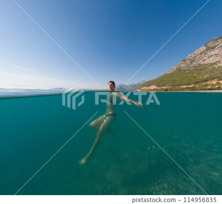 Sea summer landscape. Travel and Holiday concept. 114956835