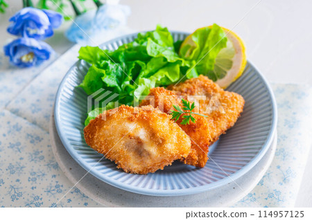 Fried cod Fried cod 114957125