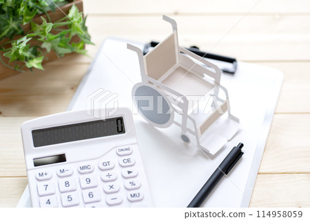 Wheelchair and calculator care plan 114958059