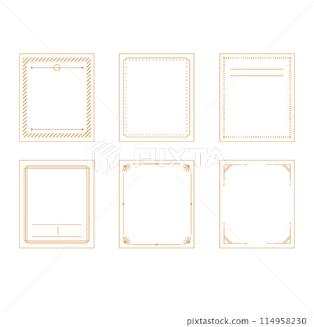 Elegant frame material set 114958230