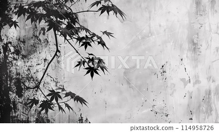 夢幻般的樹木剪影 114958726