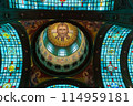 March 23, 2024. Russia. Moscow oblast. The inner vault of the Main Temple of the Armed Forces of the Russian Federation. 114959181