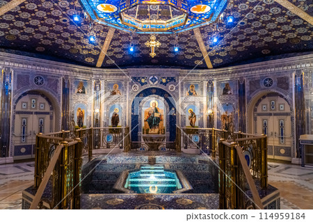 March 23, 2024. Russia. Moscow oblast. The main temple of the Armed Forces of the Russian Federation. March 23, 2024. Russia. Moscow oblast. The main temple of the Armed Forces of the Russian Federation. 114959184