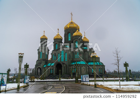 March 23, 2024. Russia. Moscow oblast. The main temple of the Armed Forces of the Russian Federation. March 23, 2024. Russia. Moscow oblast. The main temple of the Armed Forces of the Russian Federation. 114959292