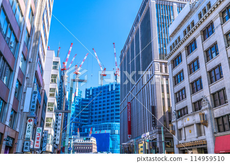 Tokyo cityscape in Japan in May. Looking ahead to the redevelopment project in Nihonbashi 1-chome, etc. = 17th 114959510