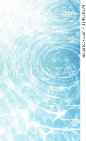 Image of ripples spreading on the surface of water AI image 114959974