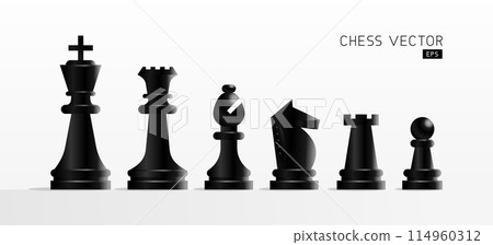 chess pieces on white background chess pieces on white background 114960312