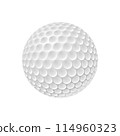 golf ball isolated on white background 114960323