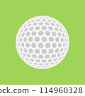 golf ball on a tee icon green 114960328