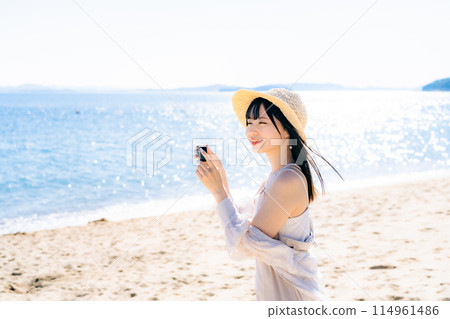 米婭在澀川海灘拍攝的肖像 114961486