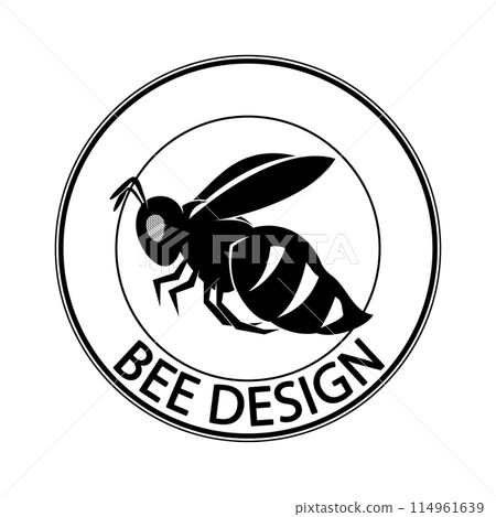 bee logo illustrations design icon bee logo illustrations design icon 114961639