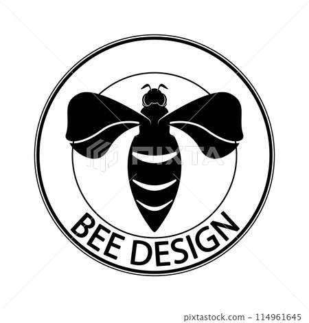 bee logo illustrations design icon bee logo illustrations design icon 114961645