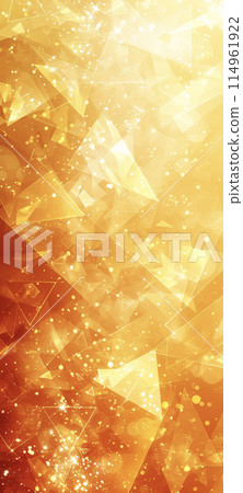 橙色閃閃發光的背景AI影像 114961922