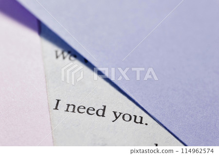 Book page with words detail 114962574
