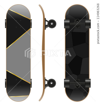 skateboard for extreme sports and active entertainment vector illustration skateboard for extreme sports and active entertainment vector illustration 114963268