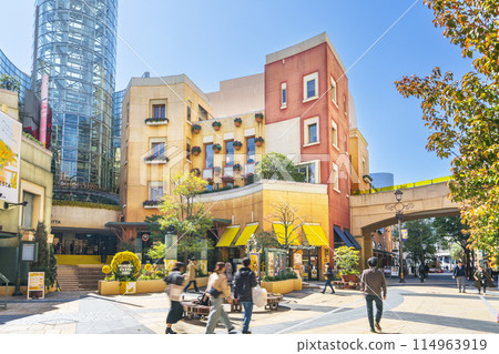 Cityscape of Kawasaki: Scenery of La Cittadella Cinecitta Street [Kawasaki City, Kanagawa Prefecture] 114963919
