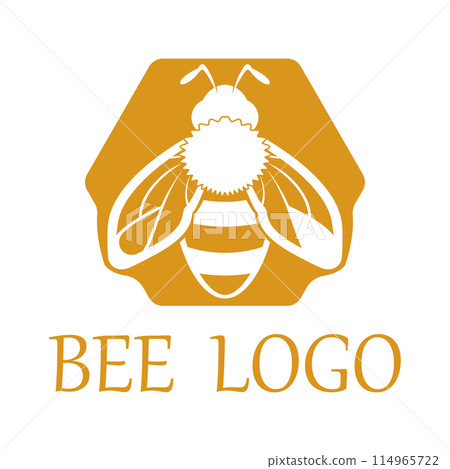 bee logo illustrations design icon bee logo illustrations design icon 114965722