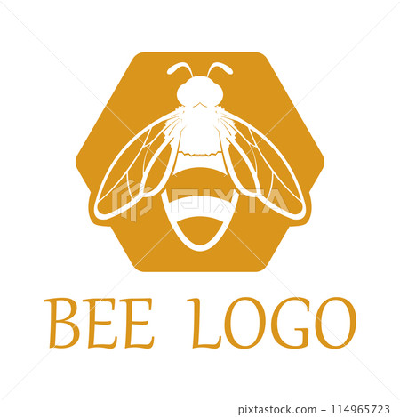 bee logo illustrations design icon 114965723