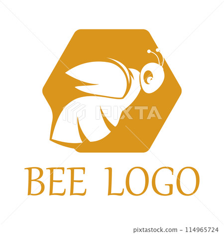 bee logo illustrations design icon bee logo illustrations design icon 114965724