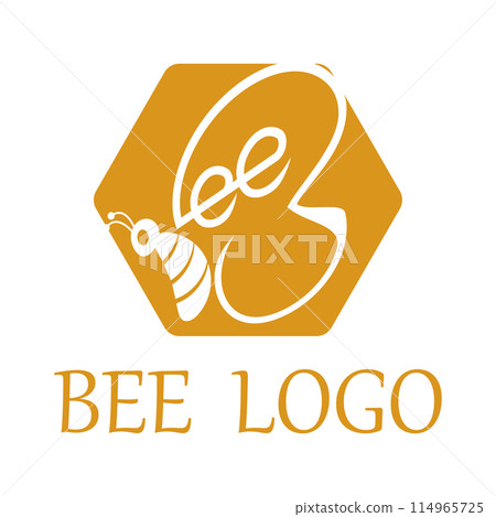bee logo illustrations design icon bee logo illustrations design icon 114965725