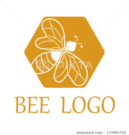 bee logo illustrations design icon bee logo illustrations design icon 114965726