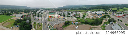 Aerial panorama of Baie-Saint-Paul, Quebec, Canada Aerial panorama of Baie-Saint-Paul, Quebec, Canada 114966095