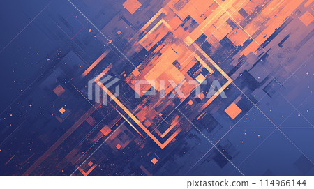 網格背景:由正交線條組成的網格狀圖案,給人有序的印象。 網格背景:由正交線條組成的網格狀圖案,給人有序的印象。 114966144