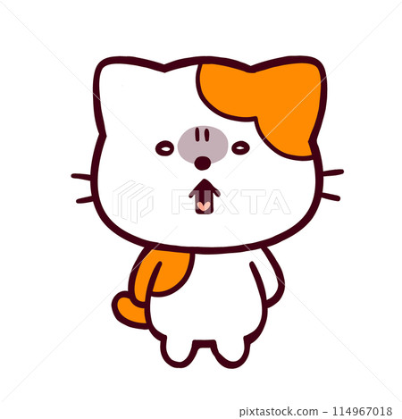 一隻有趣又滑稽的貓 一隻有趣又滑稽的貓 114967018