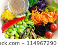 A healthy diet that includes a variety of vegetables 114967290