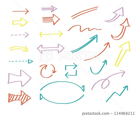 Arrow material collection_color marker 114968211