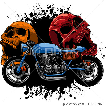 Cafe racer motor bike vector illustration design Cafe racer motor bike vector illustration design 114968969
