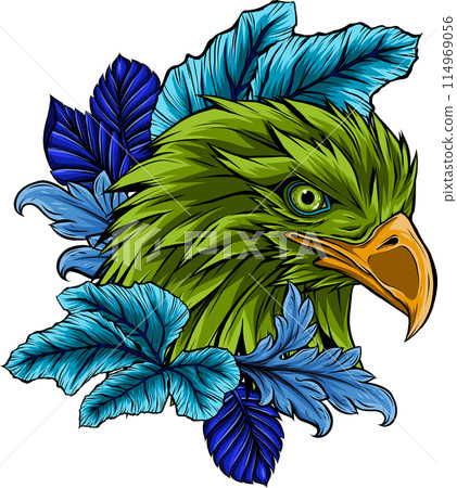 Mascot Head of an Eagle vector illustration design 114969056